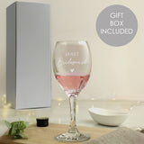 Personalised Bridesmaid Wine Glass