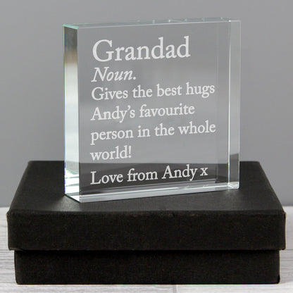 Personalised Dictionary Definition Crystal Token
