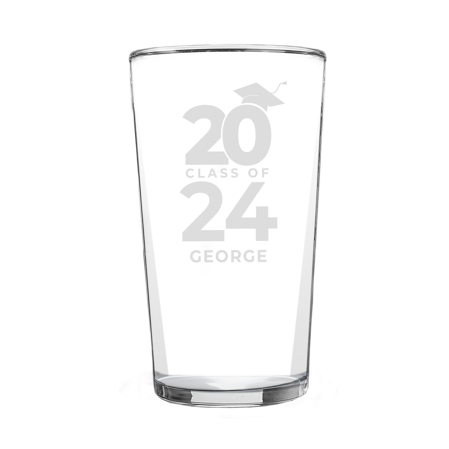 Personalised Class of Graduation Pint Glass