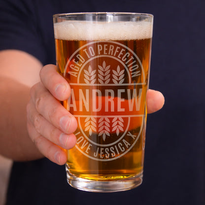 Personalised Brewery Style Pint Glass