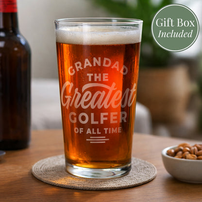 Personalised Greatest Sport Pint Glass