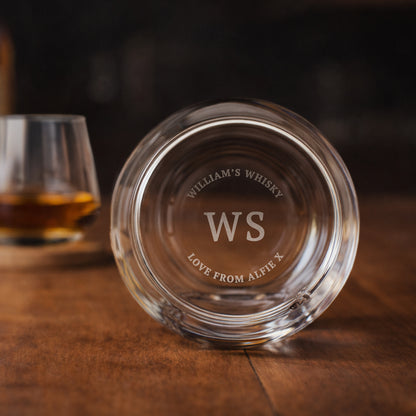 Personalised Base Engraved Initials & Message Tumbler