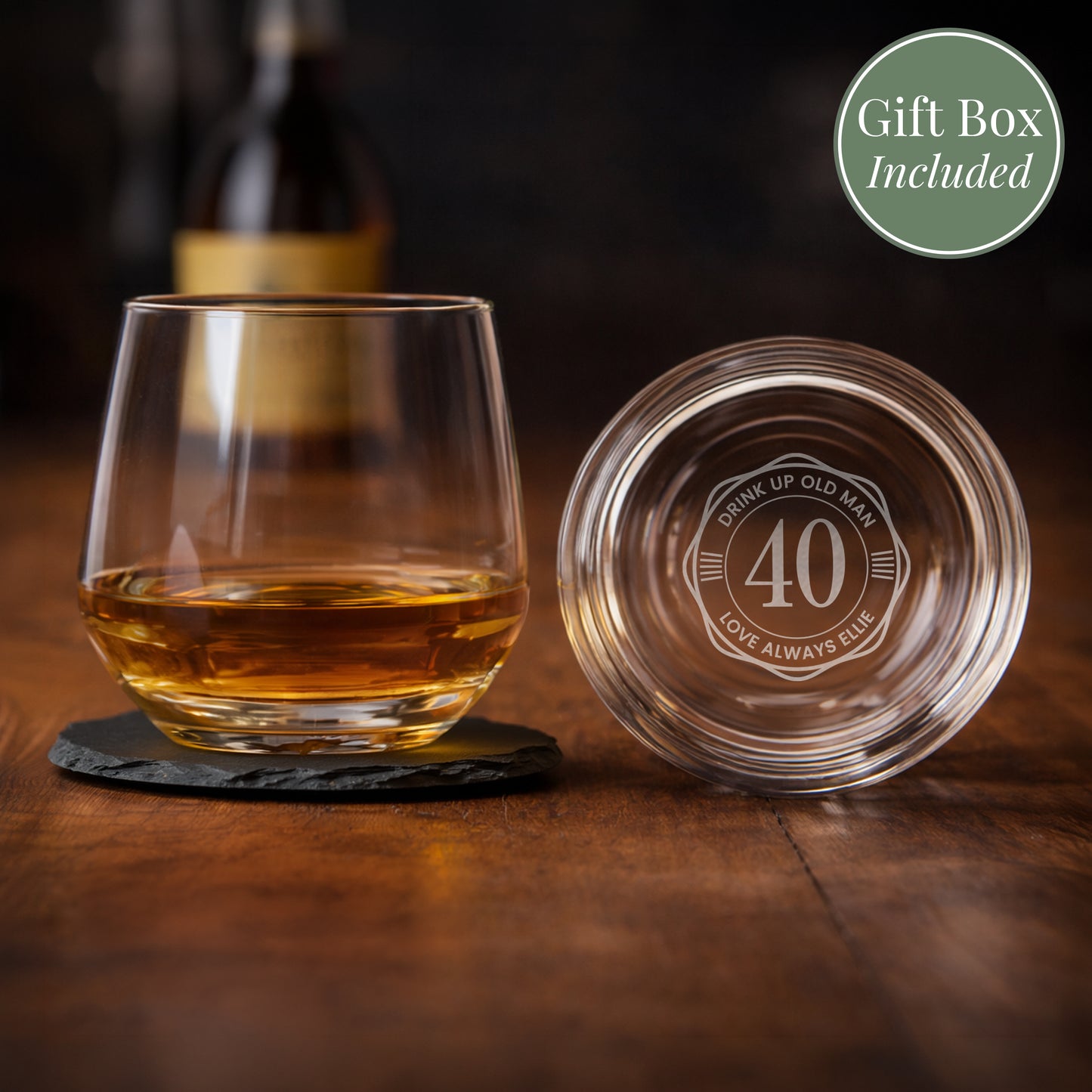 Personalised Base Engraved Big Age Tumbler
