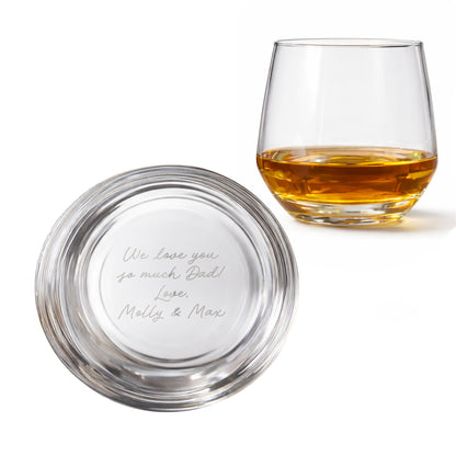 Personalised Base Engraved Secret Message Tumbler