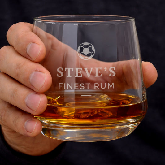 Personalised Football Motif Tumbler