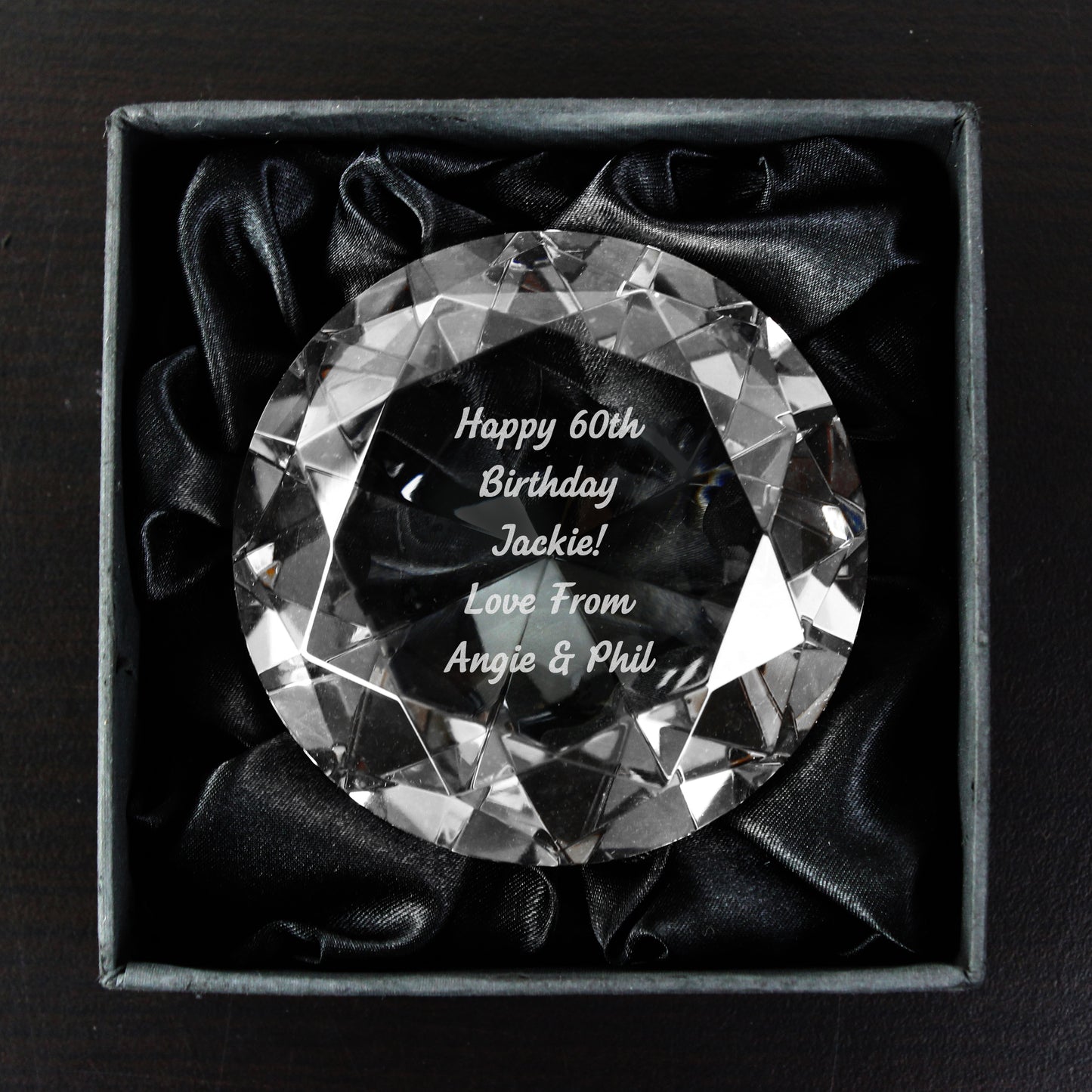Personalised Diamond Paperweight