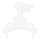 Personalised Acrylic '1st' Celebration Cake Topper