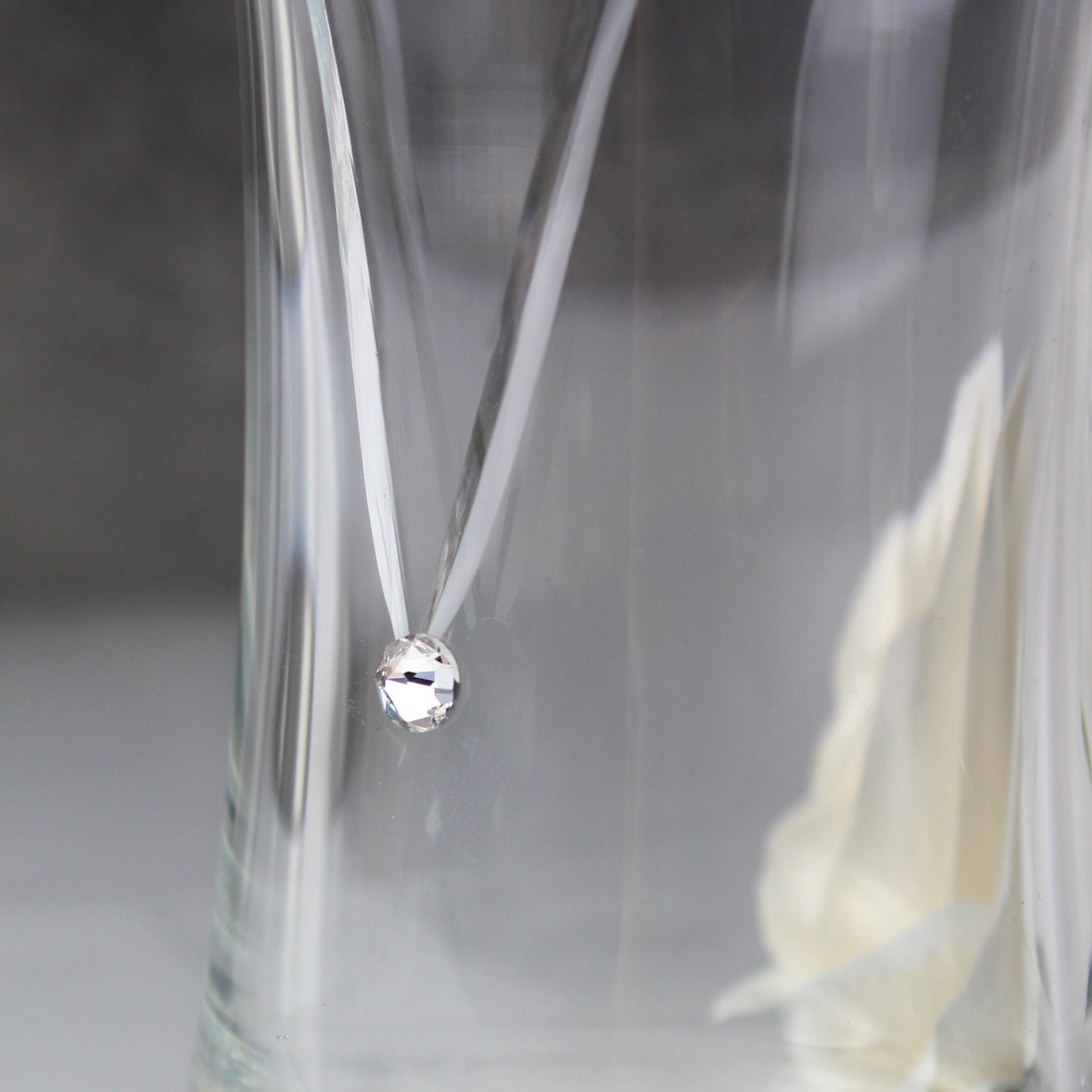 Personalised Special Year Diamond Effect Heart Vase
