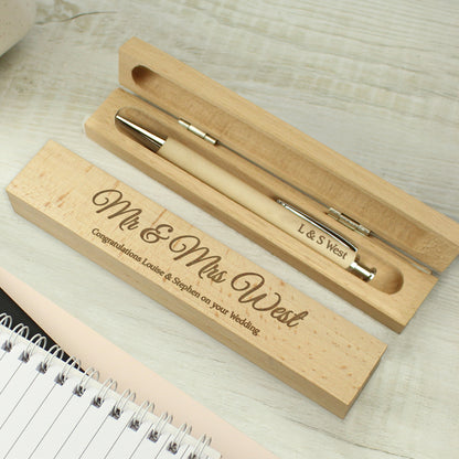 Personalised Any Message Wooden Pen & Box