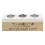 Personalised Classic Triple Tea Light Box