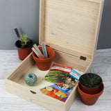 Personalised Floral Large Wooden Keepsake Box