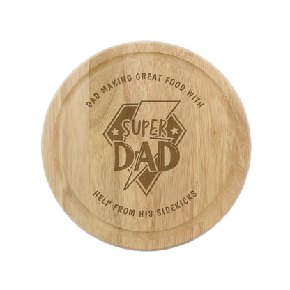 Personalised Super Dad Chopping Board
