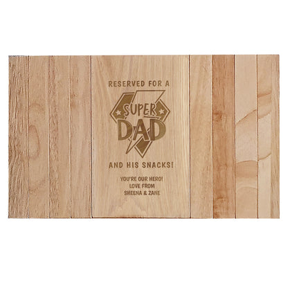 Personalised Super Dad Sofa Tray