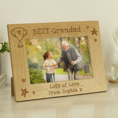 Personalised Simply The Best 6x4 Landscape Wooden Photo Frame