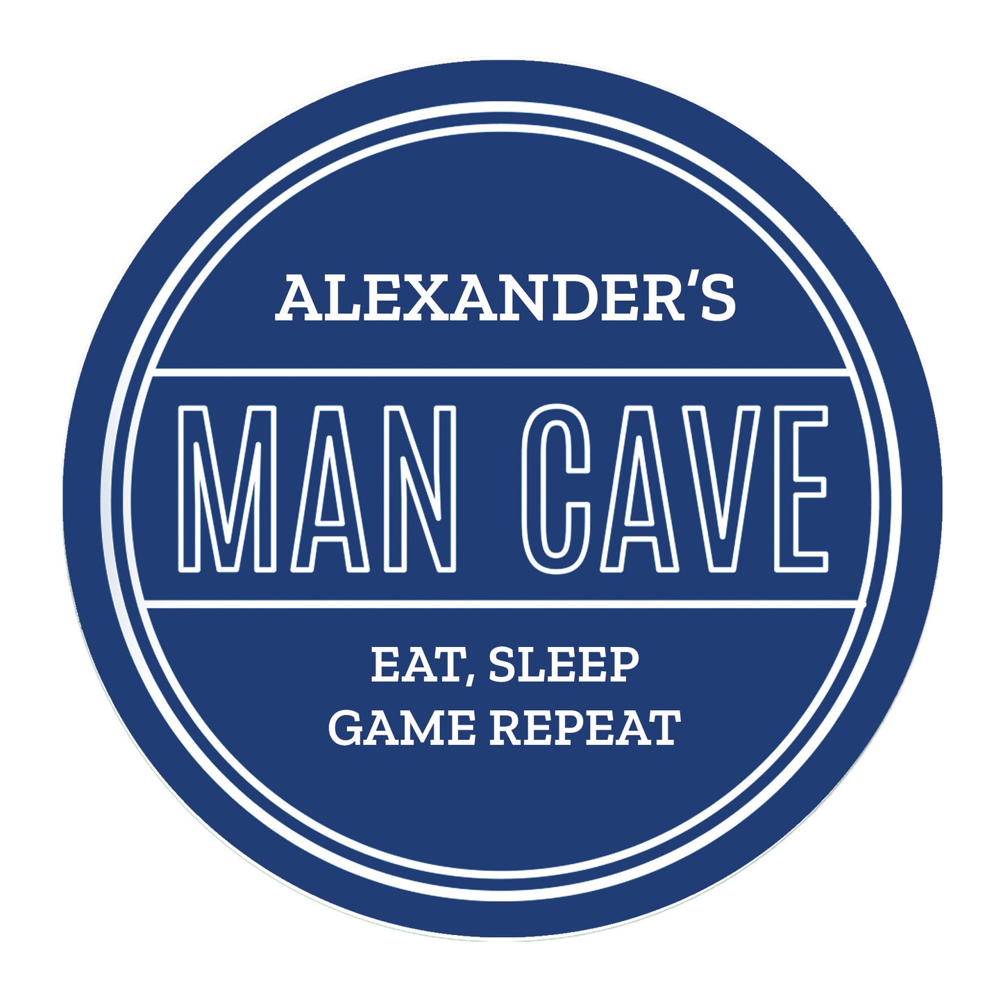 Personalised Man Cave Heritage Plaque
