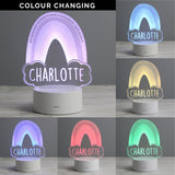 Personalised Rainbow LED Colour Changing Night Light