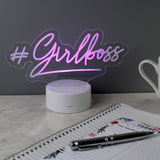 Personalised Free Text LED Colour Changing Desk Night Light