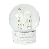 Personalised Message Village Glitter Snow Globe