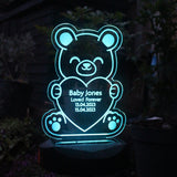 Personalised Bear Memorial Outdoor Solar Light