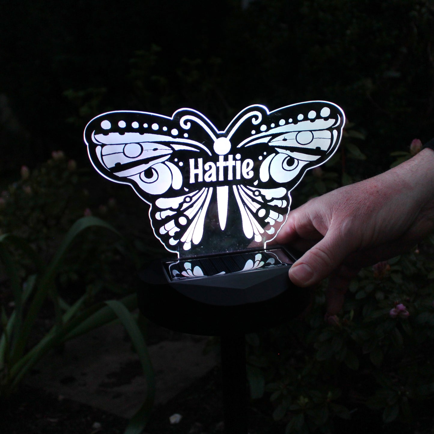 Personalised Butterfly Solar Light