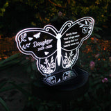 Personalised Butterfly Memorial Solar Light