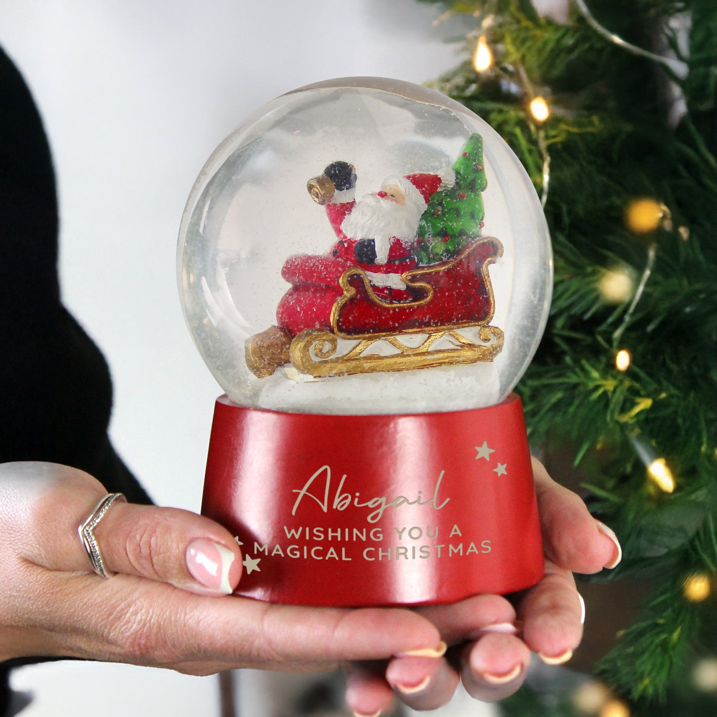 Personalised Musical Santa Globe