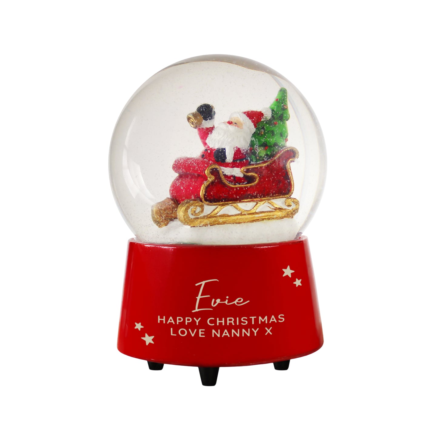 Personalised Musical Santa Globe