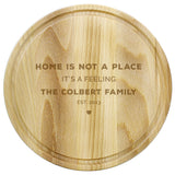 Personalised Heart Motif Round Chopping Board