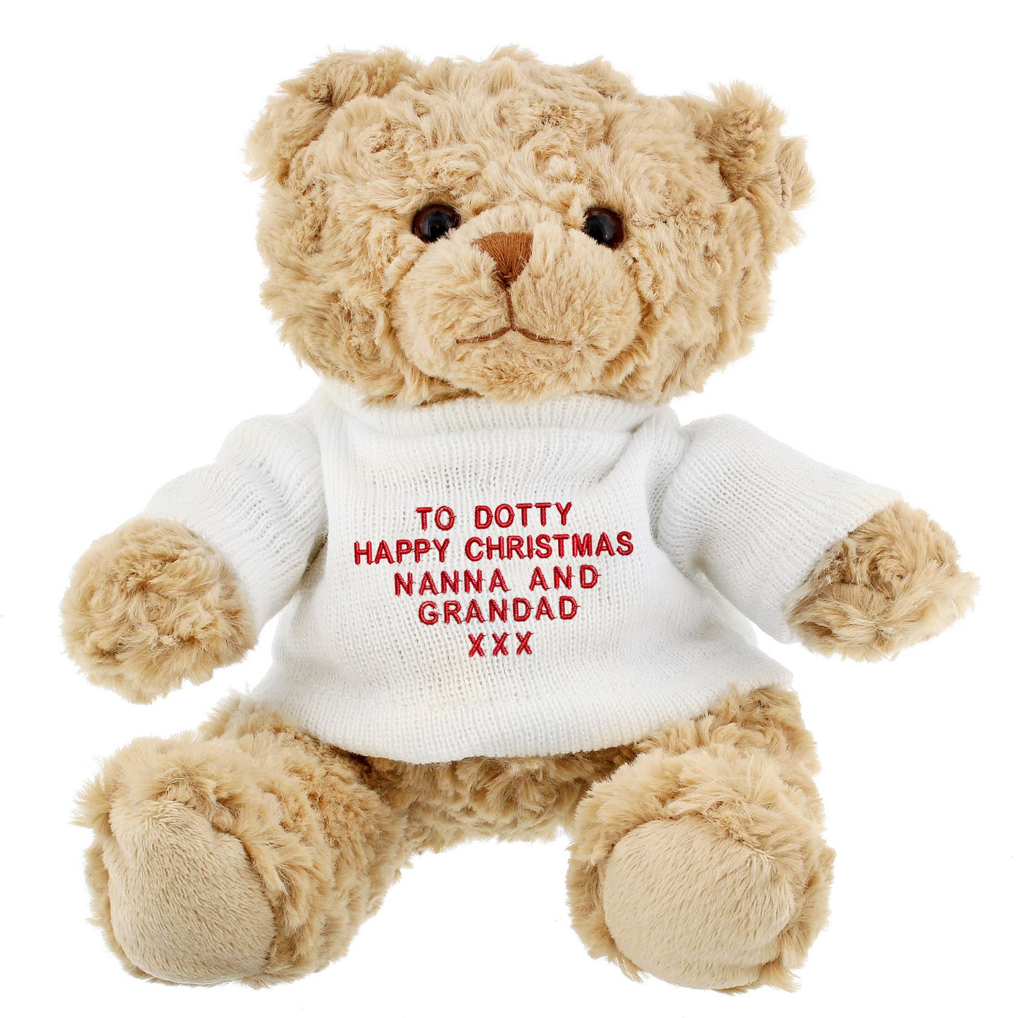 Personalised Teddy Bear - Red Message