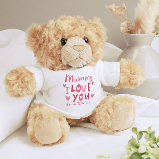 Personalised I Love You Teddy Bear