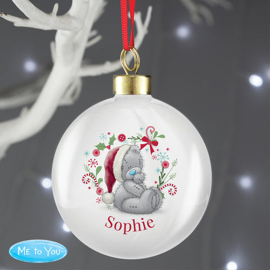 Personalised Me To You Christmas Bauble