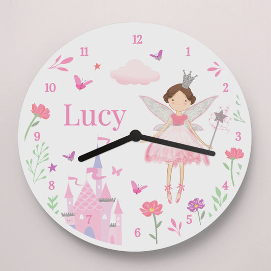 Personalised Fairy Princess Clock