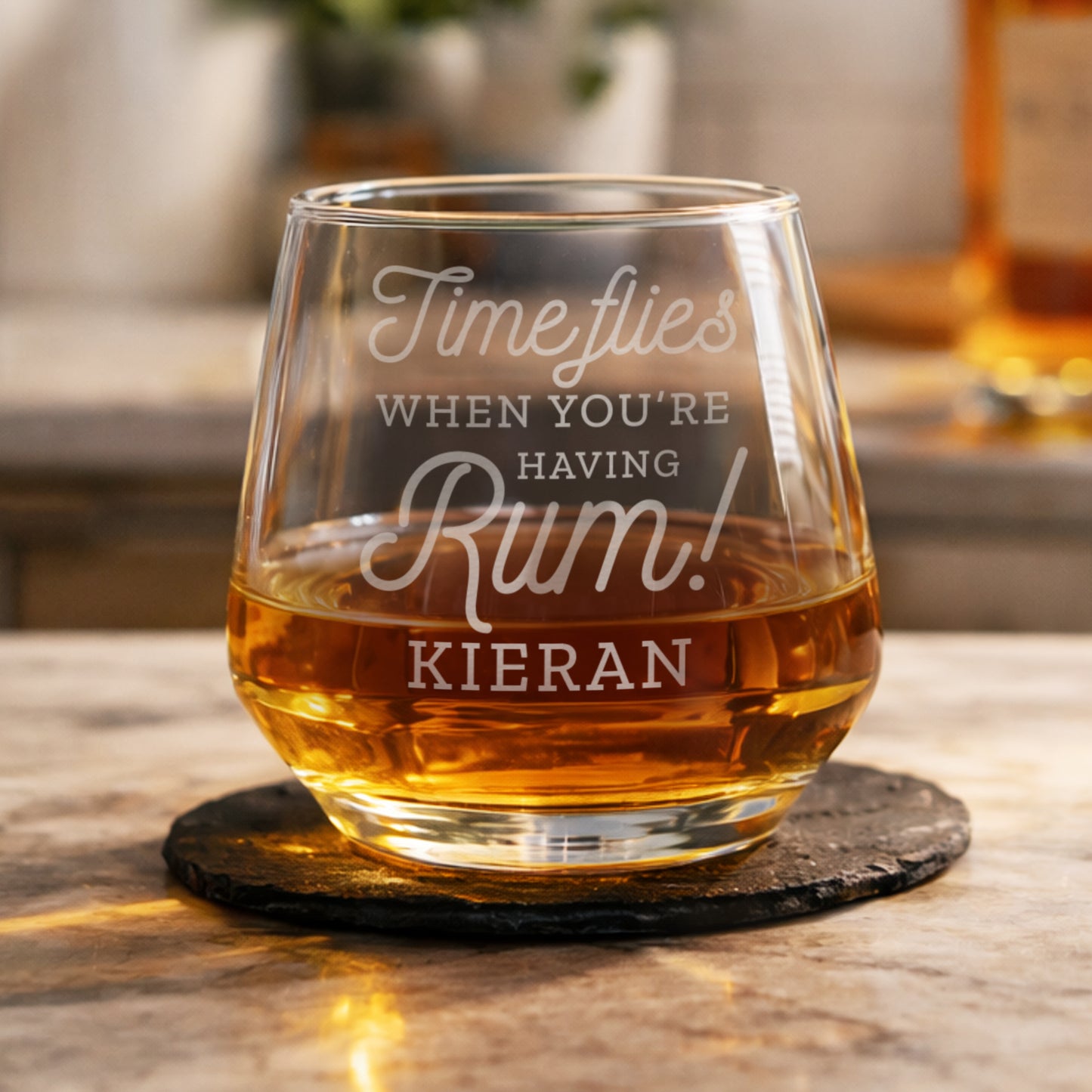 Personalised Time Flies When You're Having Rum Tumbler