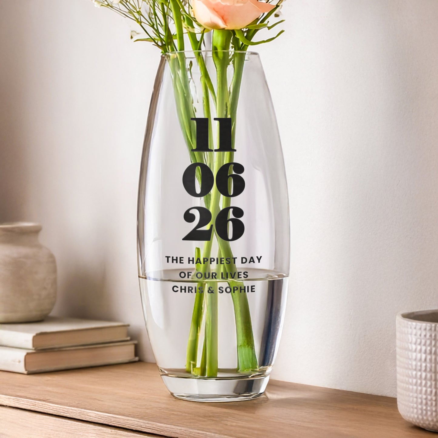 Personalised Special Date Bullet Vase
