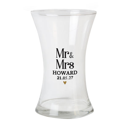 Personalised Couples Waisted Vase