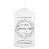 Personalised 'Truly Blessed' First Holy Communion Pillar Candle