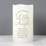 Personalised Little Angel LED Candle