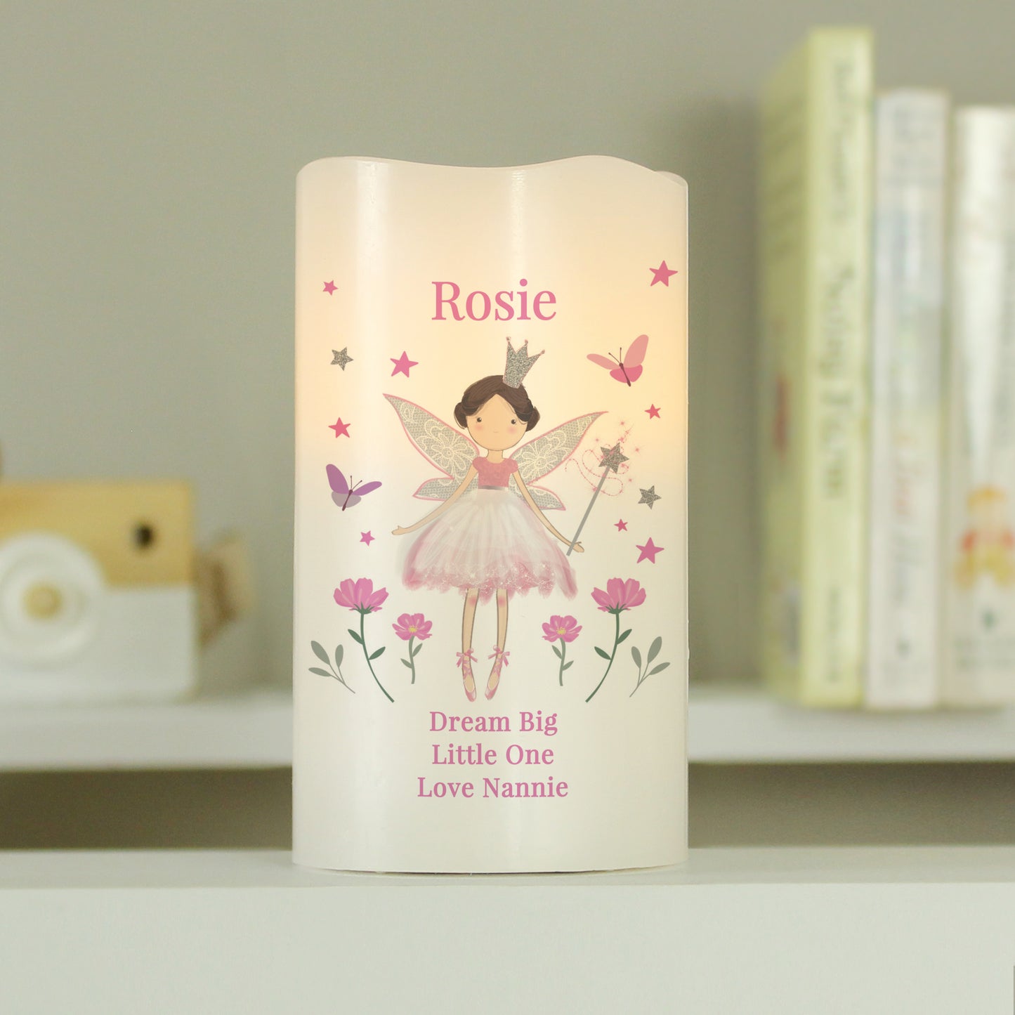 Personalised Fairy Princess Night Light LED Candle