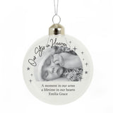 Personalised Photo Upload Memorial Glass Bauble