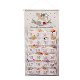 Personalised Rocking Horse Advent Calendar In Silver Grey