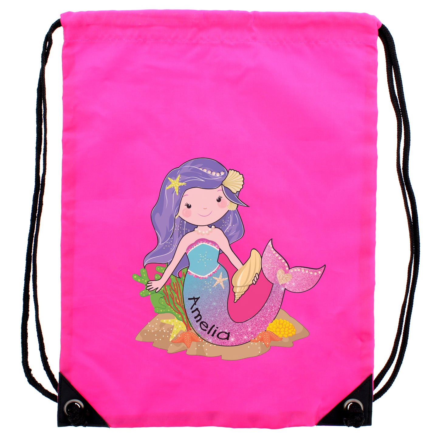 Personalised Mermaid Pink Kit Bag