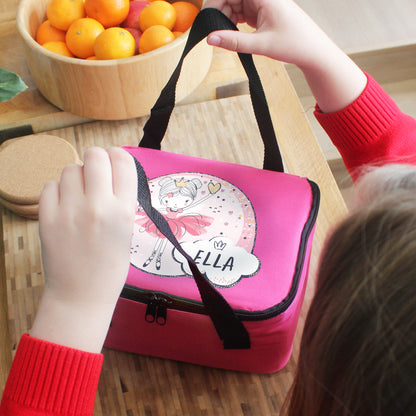 Personalised Princess Ballerina Pink Lunch Bag