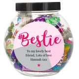 Personalised #Bestie Sweet Jar