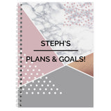 Personalised Geometric A5 Notebook