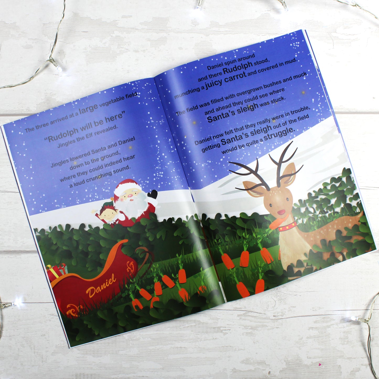 Personalised Boys ""It's Christmas"" Story Book, Featuring Santa and his Elf Jingles