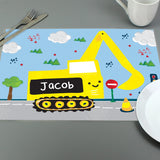 Personalised Digger Placemat