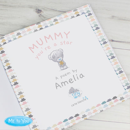 Personalised Tiny Tatty Teddy Mummy You're A Star, Poem Book