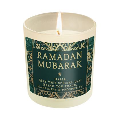 Personalised Eid and Ramadan Scented Jar Candle