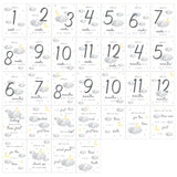 Personalised Cloud Baby Milestone Cards