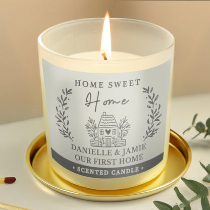 Personalised HOME Scented Jar Candle